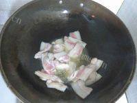 家常菜四季豆炒五花肉做法图解4)