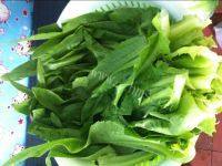 开胃的蒜香油麦菜做法图解1)
