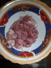 家常菜长豆角炒肉做法图解4)