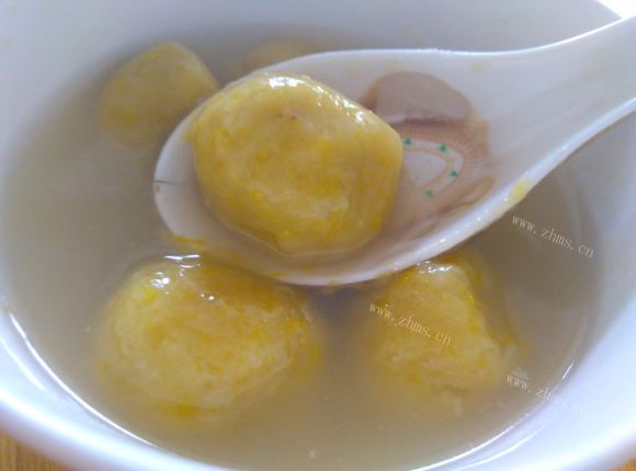 香喷喷的南瓜汤圆