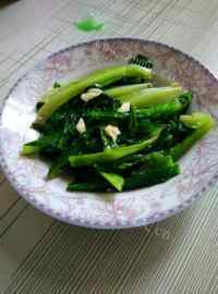 家常菜蒜蓉油麦菜