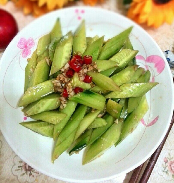 美味的蒜泥黄瓜