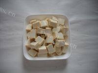 美味腊豆肉末蒸豆腐做法图解4)