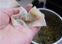 自己做的荠菜鲜肉馄饨做法图解9)