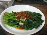 家常菜芝麻菠菜做法图解7)