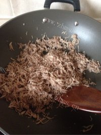自制肉松做法图解6)