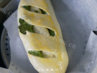 甜蜜双色抹茶蜜豆面包做法图解7)