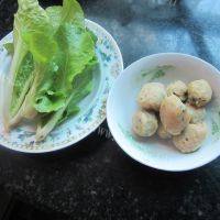 好喝的小白菜丸子汤做法图解1)