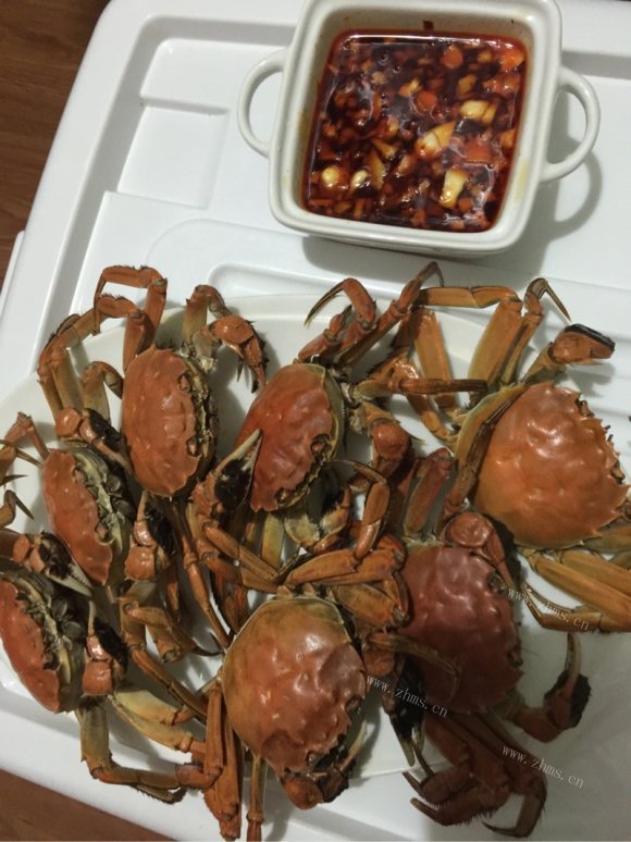 营养丰富的蒸螃蟹