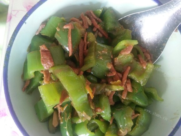 珍馐美味的青椒炒肉