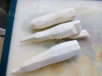 家常茭白炒粿肉做法图解2)