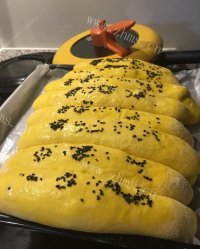 自制南瓜排包做法图解7)