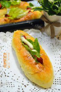 美味的热狗肠面包
