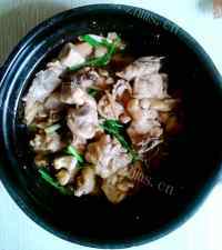 家常菜香菇焖鸡肉