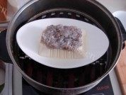 家常菜虾蓉蒸豆腐做法图解5)