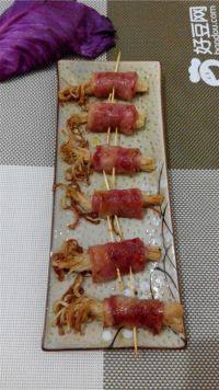 家常菜金针菇培根卷