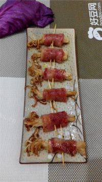 家常菜金针菇培根卷