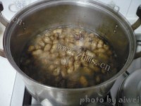 下酒菜五香毛豆花生做法图解6)