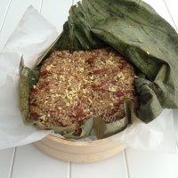 口感不错的荷叶粉蒸肉做法图解11)