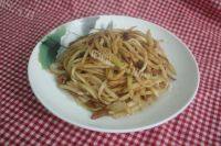 在家做的茭白炒肉丝