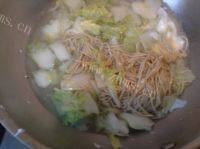 食欲满满的白菜鸡蛋面做法图解6)
