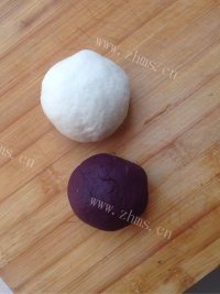 自制紫薯芋圆做法图解2)