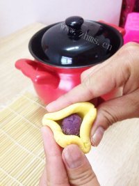 香甜南瓜紫薯汤圆做法图解13)