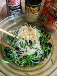 家常菜菠菜拌粉丝