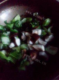 家常菜青菜香菇做法图解4)