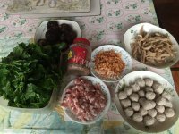 好吃的龙葵菜脯粥做法图解1)