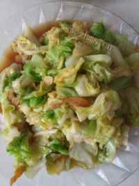 家常菜清炒甘蓝