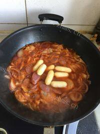 韩式牛肉卷年糕料理（简单版）做法图解11)