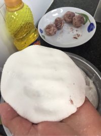 自制红豆糯米饼做法图解5)