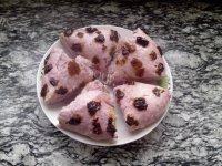 饱满的紫薯发糕