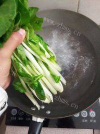 家常菜白灼小白菜做法图解4)