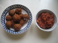 自制意式鲜虾肉丸披萨做法图解12)