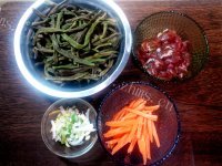 家常菜干豆角炒肉做法图解1)