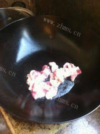 家常菜五花肉炒菜花做法图解4)