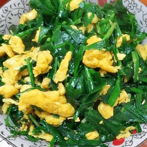 诱人的韭菜炒鸡蛋