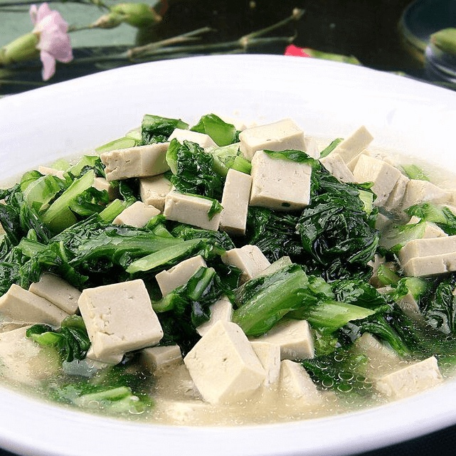 小白菜豆腐汤