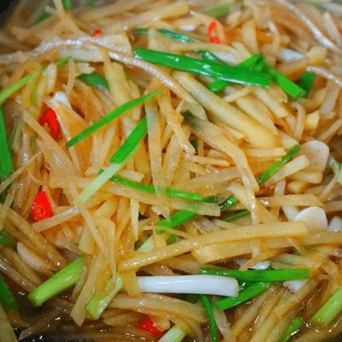 自己做的酸辣土豆丝