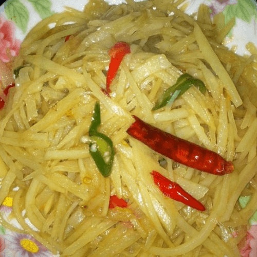 自己做的酸辣土豆丝