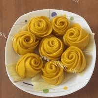南瓜玫瑰花馒头