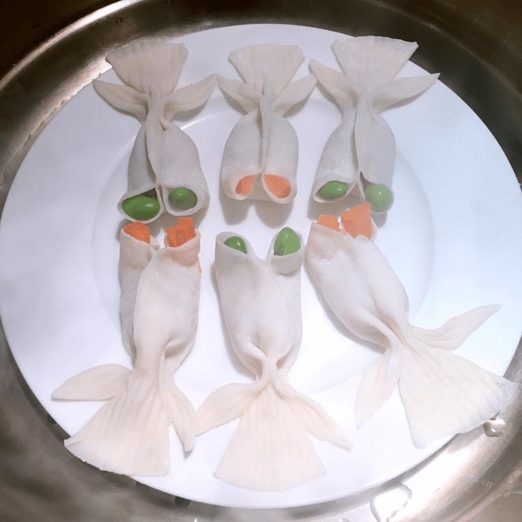 金鱼蒸饺
