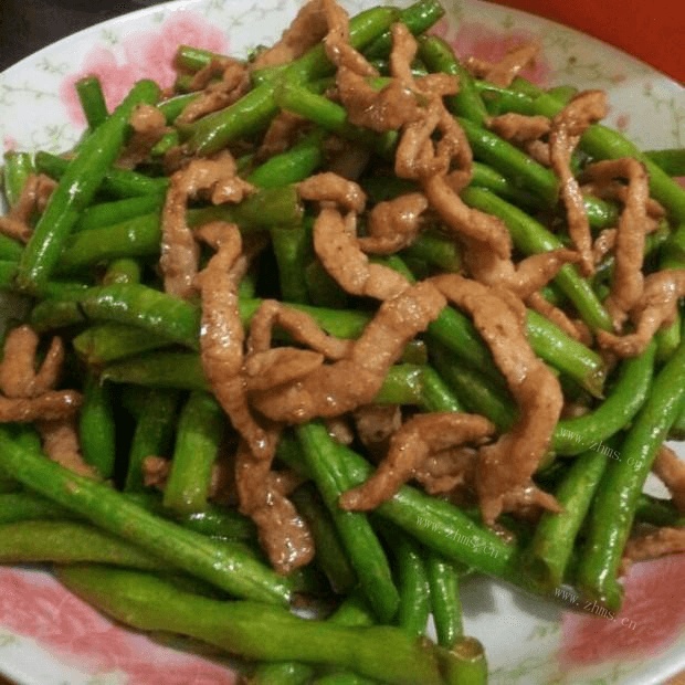 家常菜豆角炒肉丝