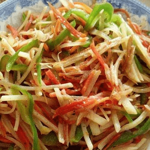 家常菜炒三丝