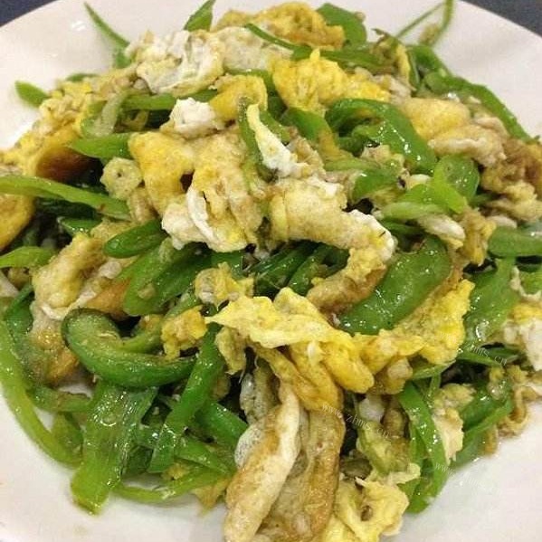 家常菜青椒炒鸡蛋