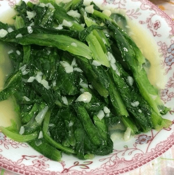 家有大厨之蒜蓉油麦菜做法图解6)