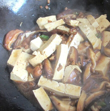 肉末豆腐做法图解3)