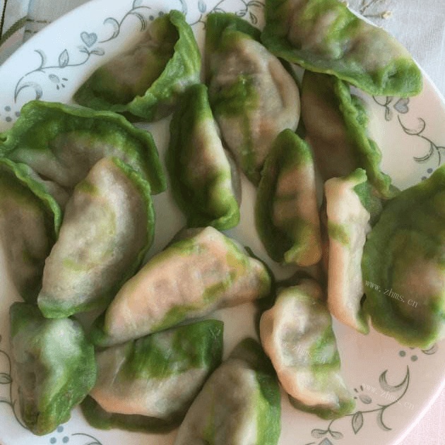 自制翡翠白玉饺